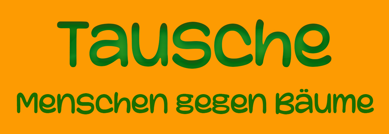 Tausche Menschen gegen Bäume Logo